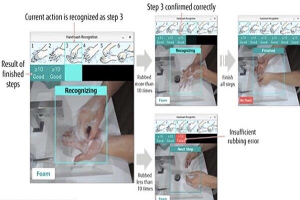 هوش مصنوعی دست شستن افراد را بررسی می کند